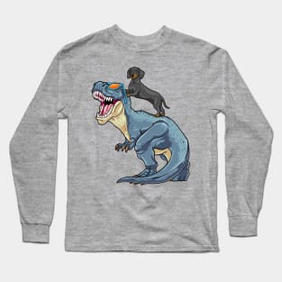 Wiener The T-Rex Rider Long Sleeve T-Shirt